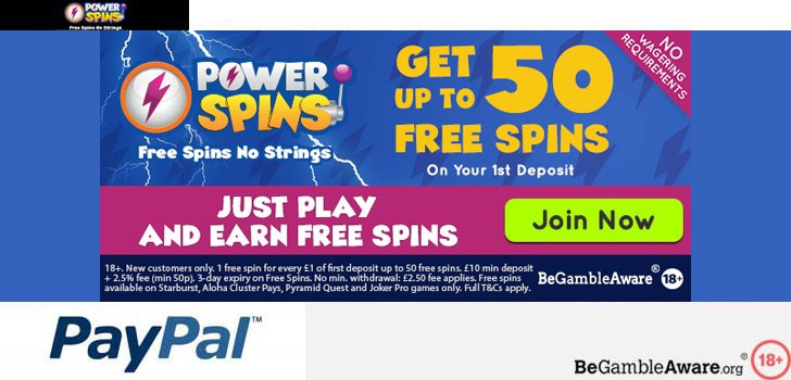 Power Spins Casino Pay By Mobile